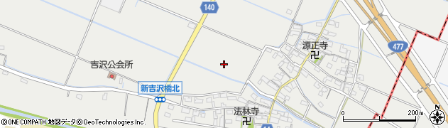 三重県菰野町（三重郡）吉澤周辺の地図