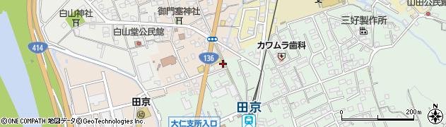 静岡県伊豆の国市田京288周辺の地図