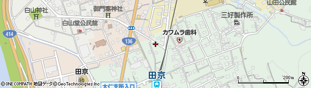 静岡県伊豆の国市田京685周辺の地図