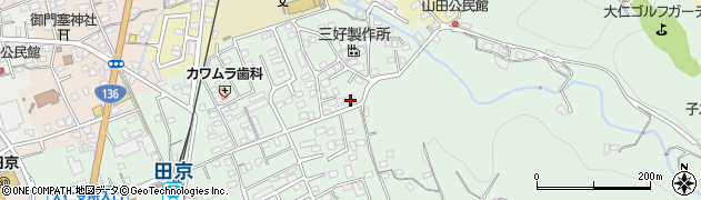 静岡県伊豆の国市田京718周辺の地図