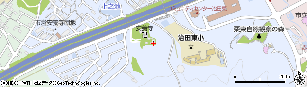 滋賀県栗東市安養寺周辺の地図