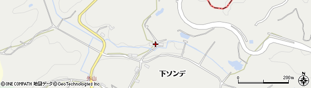 愛知県岡崎市外山町（大久保）周辺の地図