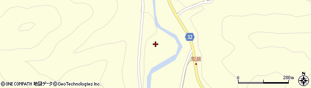 愛知県新城市副川（寺平）周辺の地図