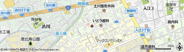 鶴舞町公民館周辺の地図