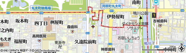 京都府京都市中京区行願寺門前町周辺の地図
