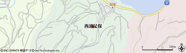 静岡県沼津市西浦足保周辺の地図