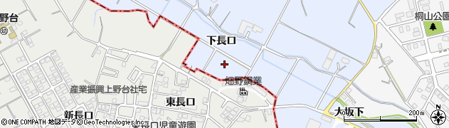 愛知県大府市長草町（下長口）周辺の地図