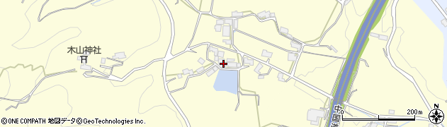 岡山県真庭市木山172周辺の地図
