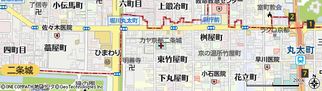 ＫＡＹＡ京都二条城周辺の地図