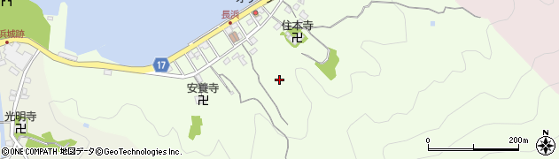 静岡県沼津市内浦長浜周辺の地図