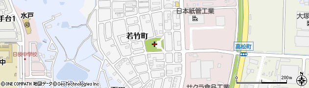 若竹公園周辺の地図