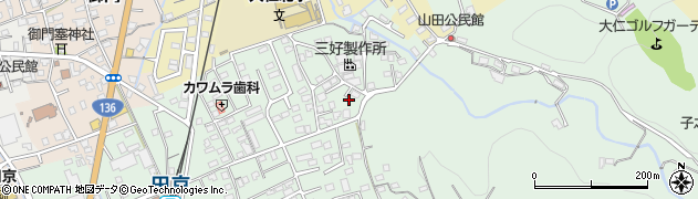 静岡県伊豆の国市田京720周辺の地図