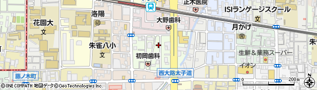 京都府京都市中京区西ノ京中御門東町69周辺の地図