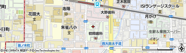 京都府京都市中京区西ノ京中御門東町9周辺の地図