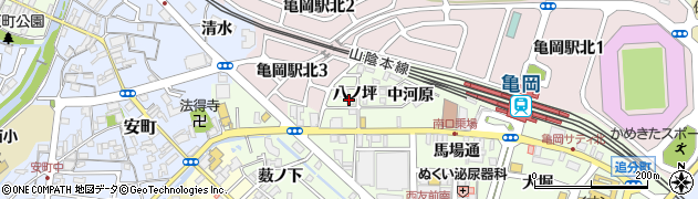 京都府亀岡市追分町（八ノ坪）周辺の地図
