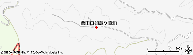 京都府京都市左京区粟田口如意ケ嶽町周辺の地図