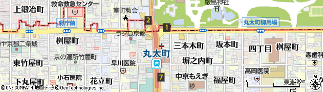 鳳林 丸太町店周辺の地図