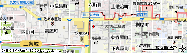 ファーストキャビン京都二条城周辺の地図