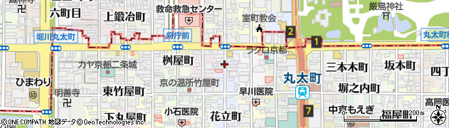 京都府京都市中京区玉植町周辺の地図