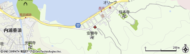 静岡県沼津市内浦長浜156周辺の地図