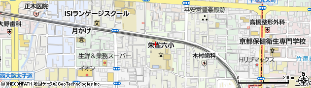 京都府京都市中京区西ノ京車坂町周辺の地図