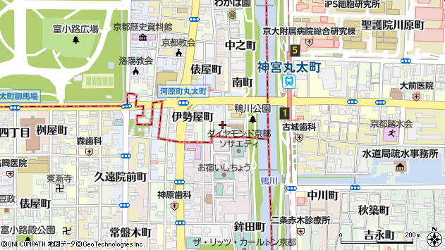 〒602-0872 京都府京都市上京区駒之町の地図