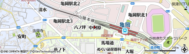 京都府亀岡市追分町（中河原）周辺の地図