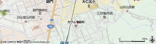 静岡県伊豆の国市田京699周辺の地図