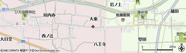 京都府亀岡市稗田野町佐伯大東周辺の地図