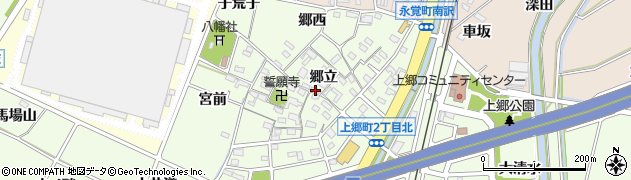 愛知県豊田市上郷町（郷立）周辺の地図
