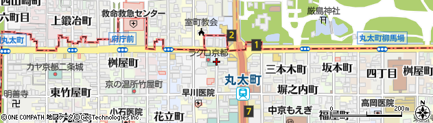 京都府京都市中京区西方寺町周辺の地図