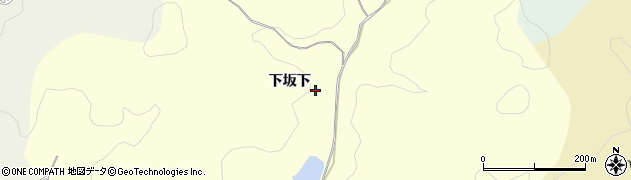 愛知県岡崎市恵田町（下坂下）周辺の地図