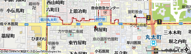 京都府京都市中京区梅屋町168周辺の地図