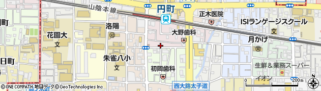 京都府京都市中京区西ノ京南円町88周辺の地図
