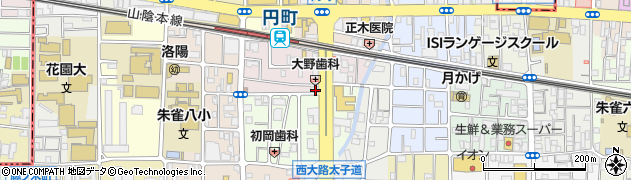 京都府京都市中京区西ノ京南円町84周辺の地図