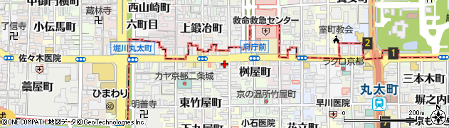 京都府京都市中京区田中町123周辺の地図