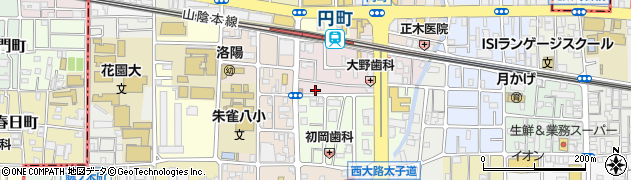 京都府京都市中京区西ノ京南円町91周辺の地図