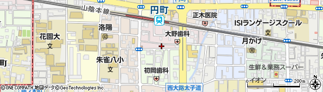 京都府京都市中京区西ノ京南円町72周辺の地図
