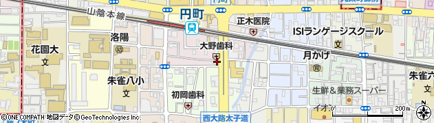 京都府京都市中京区西ノ京南円町83周辺の地図