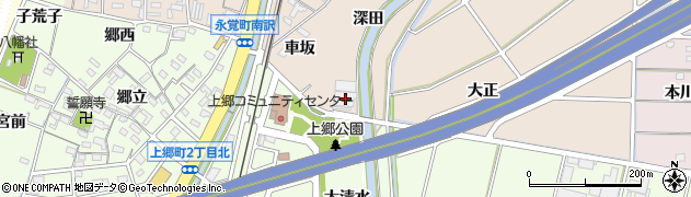 愛知県豊田市永覚町（深田）周辺の地図