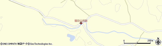 福田公民館周辺の地図