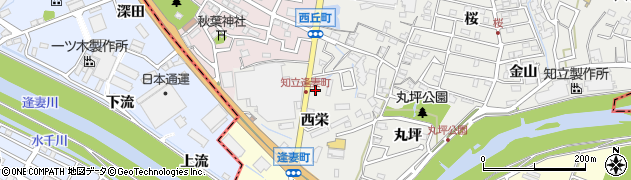 愛知県知立市逢妻町西栄12周辺の地図