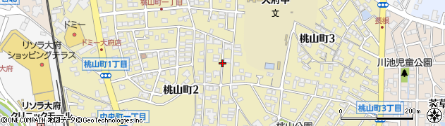 愛知県大府市桃山町周辺の地図