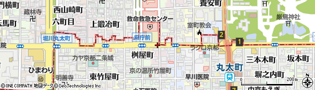 丸太町通周辺の地図