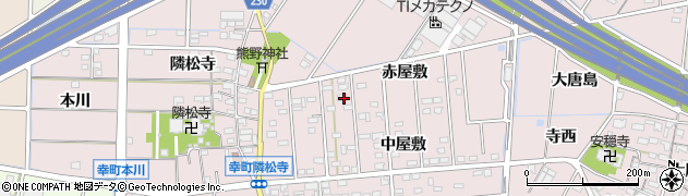 愛知県豊田市幸町赤屋敷周辺の地図