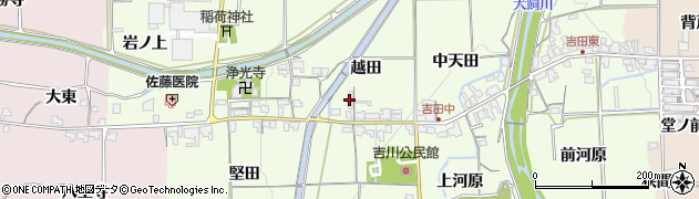 京都府亀岡市吉川町吉田（越田）周辺の地図