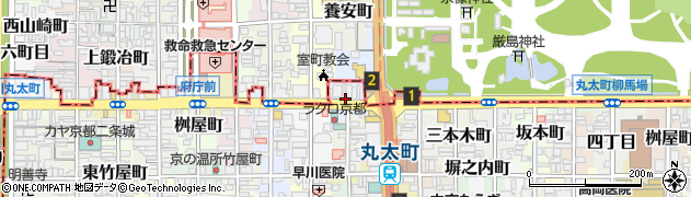 京都府京都市中京区常真横町周辺の地図