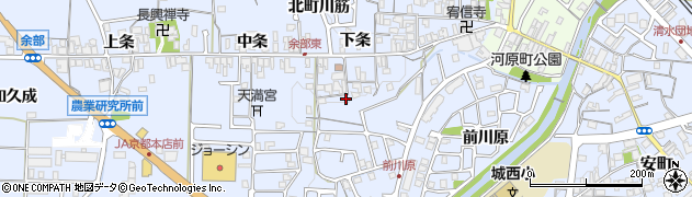 京都府亀岡市余部町下条22周辺の地図