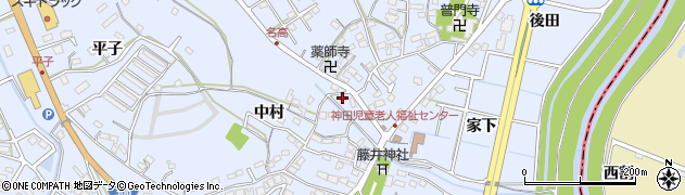 愛知県大府市横根町石丸14周辺の地図