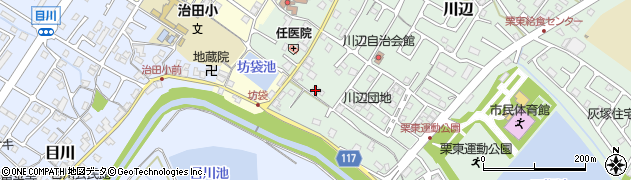 滋賀県栗東市川辺455周辺の地図